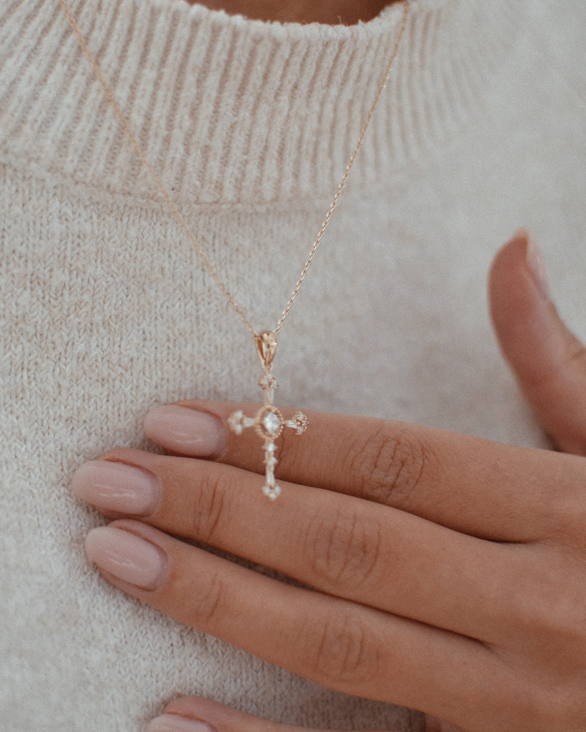 Collier croix JÉRÉMIE