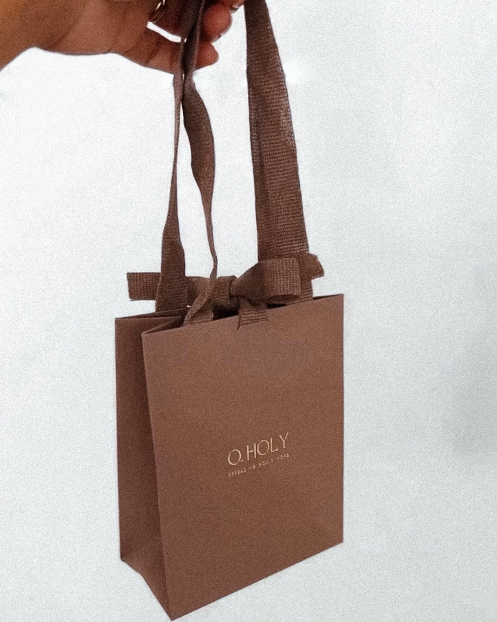 Sac cadeau luxe anse et nœud